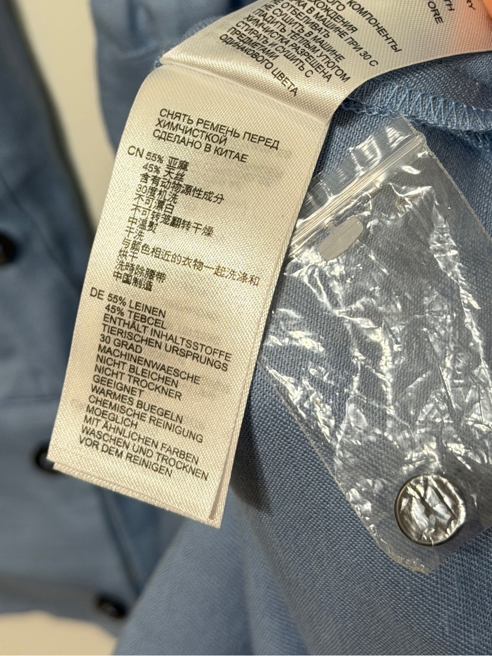 Reiss Light Blue Midi Shirt Dress - Picture 8 of 8